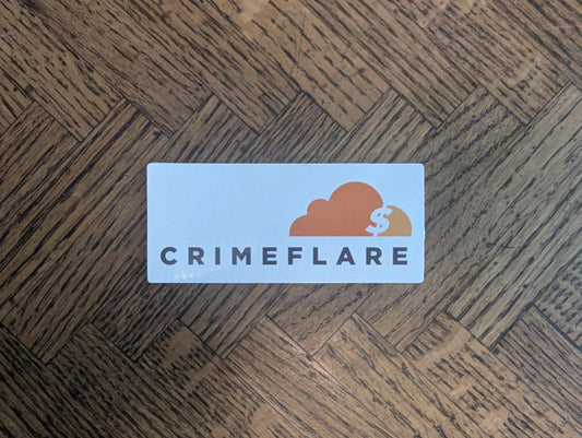 Crimeflare sticker