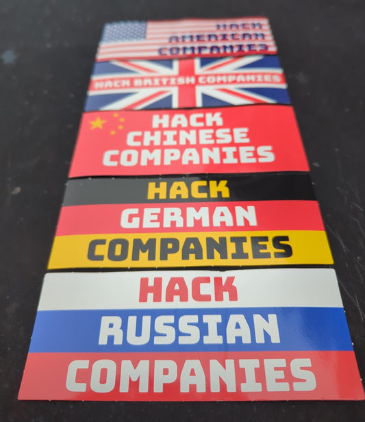 Hack Companies stickers
