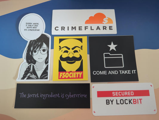 Hacker Sticker Pack - 13 pcs - Perfect gift for anyone who is into cybersecurity, infosec, hacking, red team, blue team, or threat intel