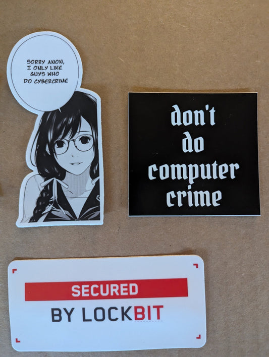 Hacker Sticker Pack - 8 pcs - Perfect gift for anyone who is into cybersecurity, infosec, hacking, red team, blue team, or threat intel