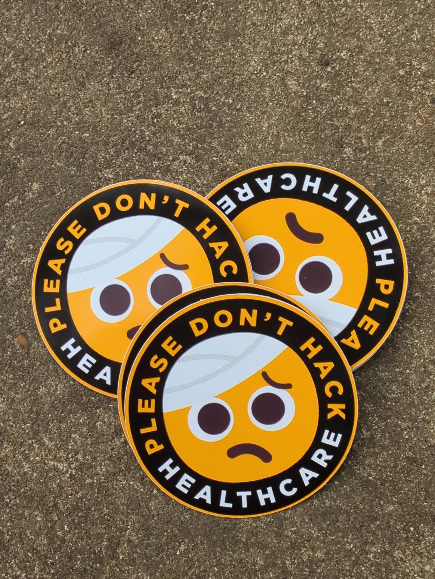 Please Don't Hack Healthcare sticker
