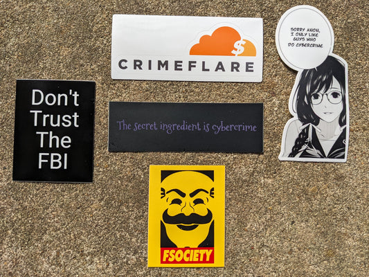 Hacker Sticker Pack - 5 pcs