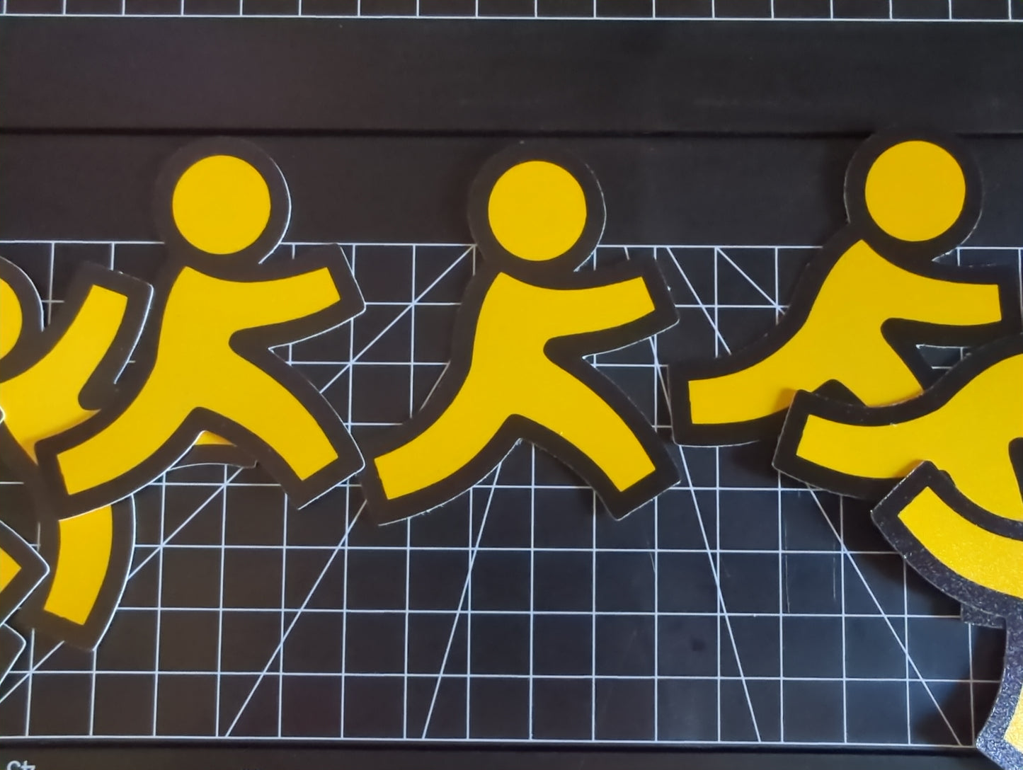 AOL running guy logo stickers