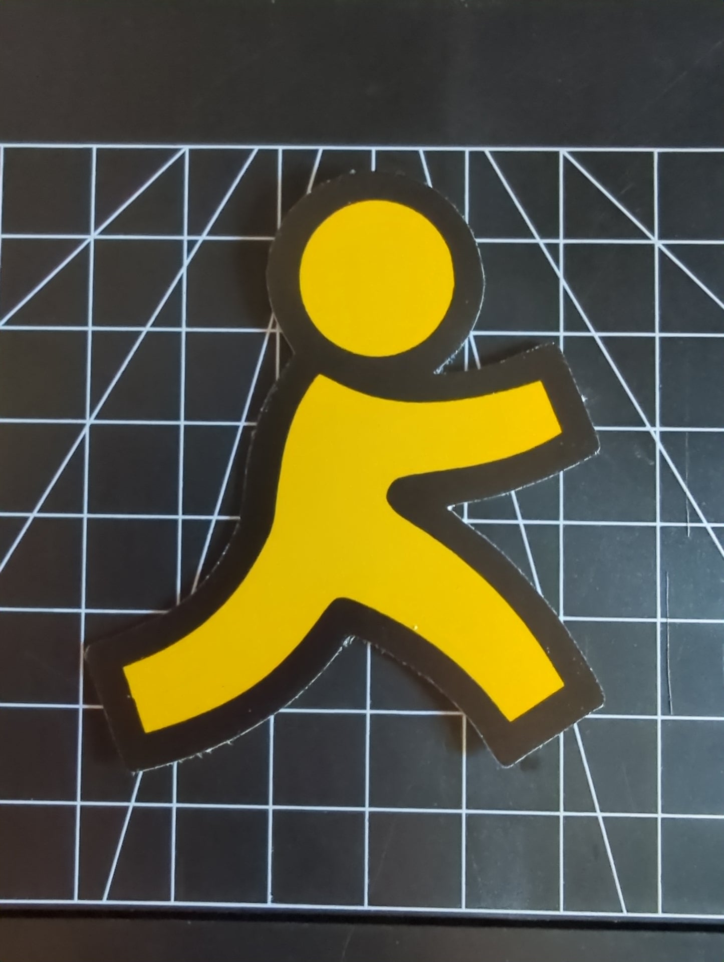 AOL running guy logo stickers