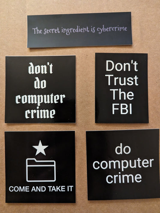Hacker Sticker Pack - 5 pcs - Perfect gift for anyone who is into cybersecurity, infosec, hacking, red team, blue team, or threat intel