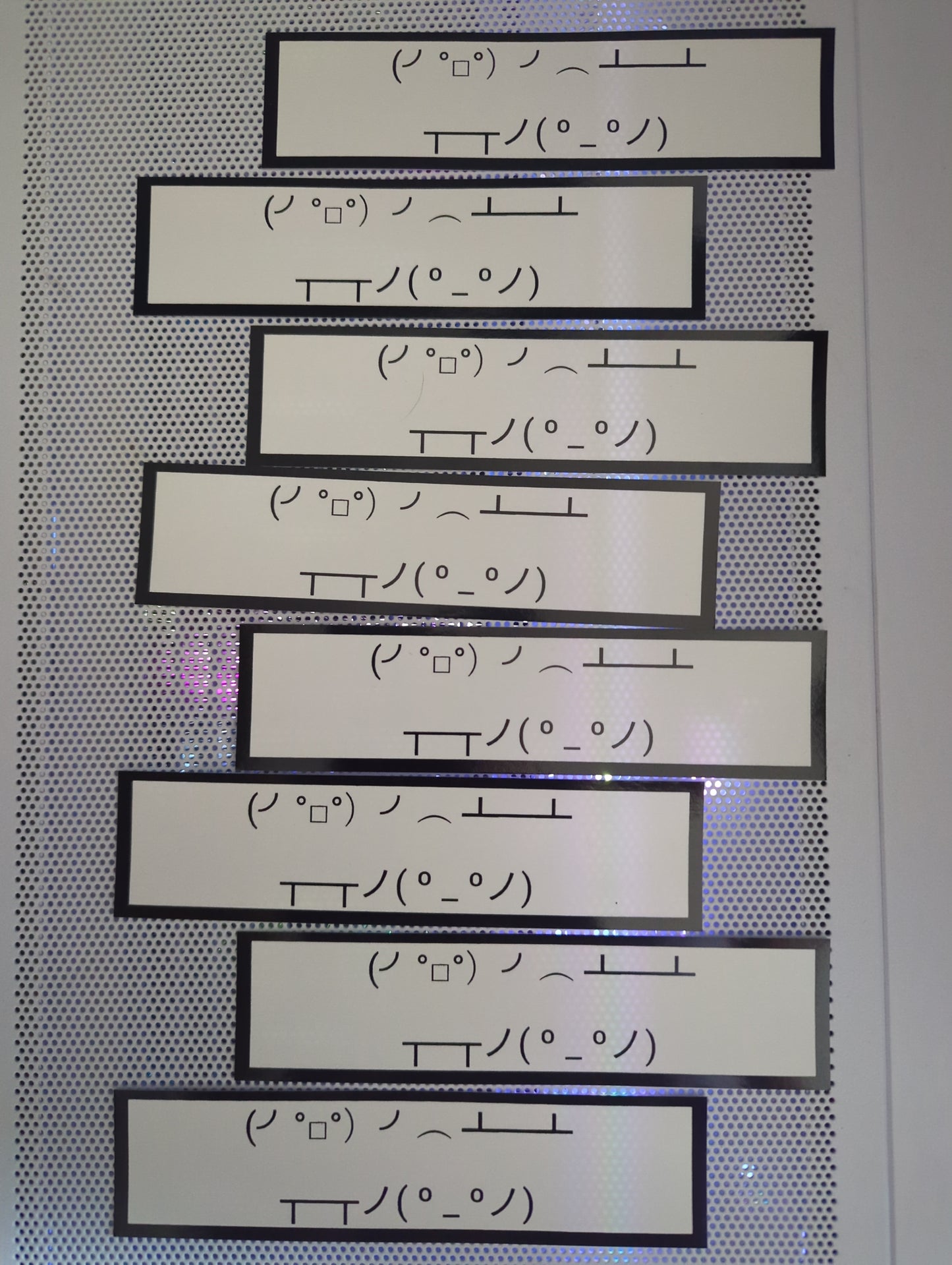 (╯°□°)╯︵ ┻━┻ Table flipper ascii stickers