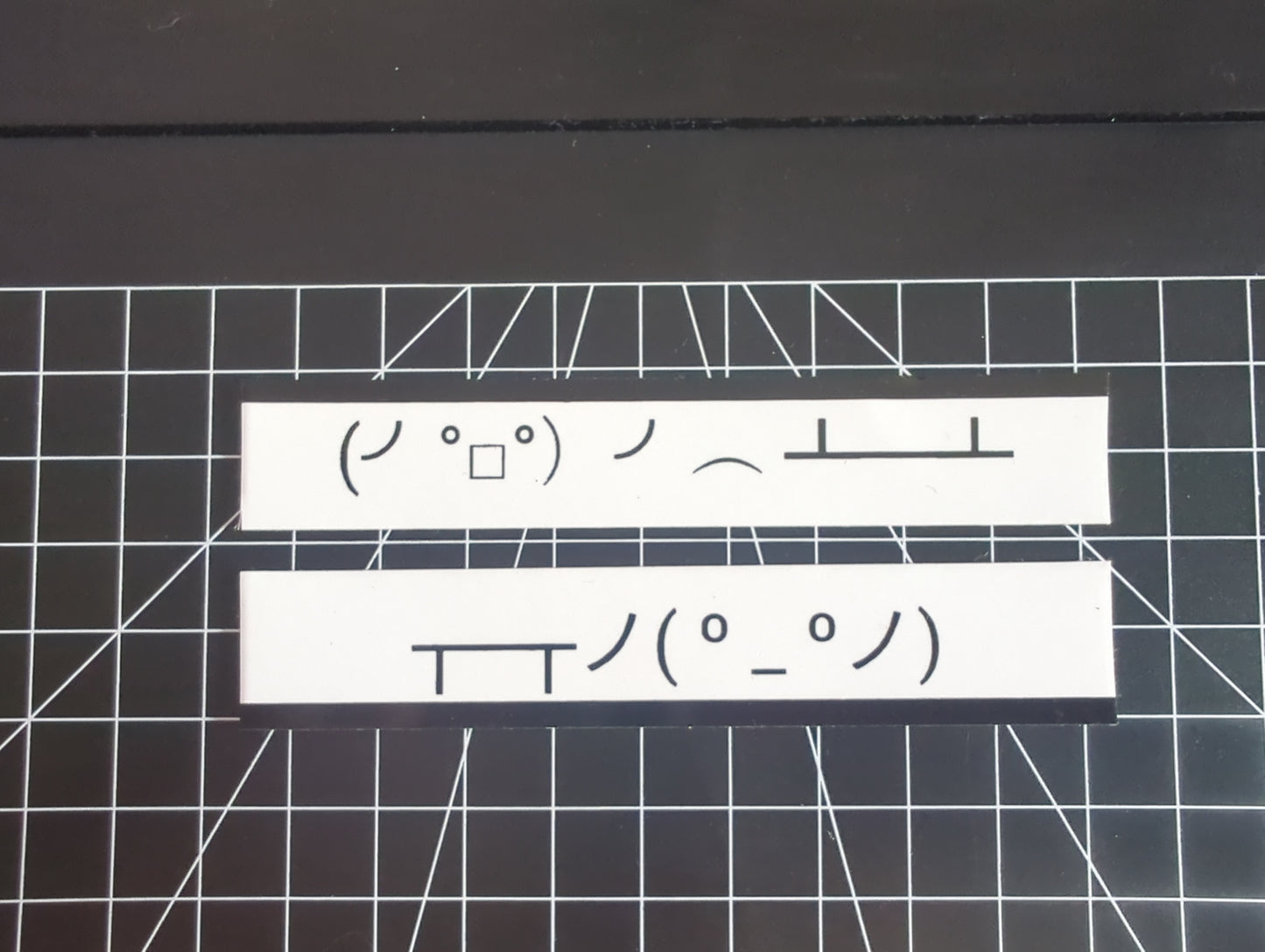 (╯°□°)╯︵ ┻━┻ Table flipper ascii stickers